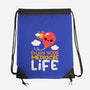 Enjoy Your Mediocre Life-None-Drawstring-Bag-NemiMakeit