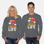 Enjoy Your Mediocre Life-Unisex-Crew Neck-Sweatshirt-NemiMakeit