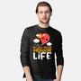 Enjoy Your Mediocre Life-Mens-Long Sleeved-Tee-NemiMakeit