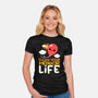 Enjoy Your Mediocre Life-Womens-Fitted-Tee-NemiMakeit