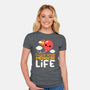 Enjoy Your Mediocre Life-Womens-Fitted-Tee-NemiMakeit