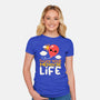 Enjoy Your Mediocre Life-Womens-Fitted-Tee-NemiMakeit
