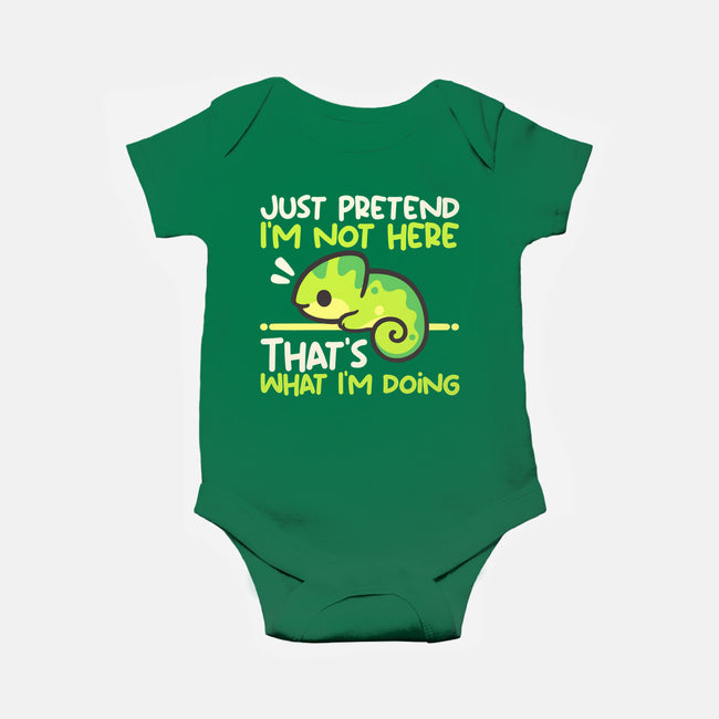 Chameleon Not Here-Baby-Basic-Onesie-NemiMakeit