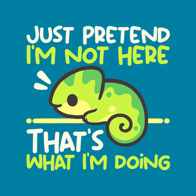 Chameleon Not Here-None-Polyester-Shower Curtain-NemiMakeit