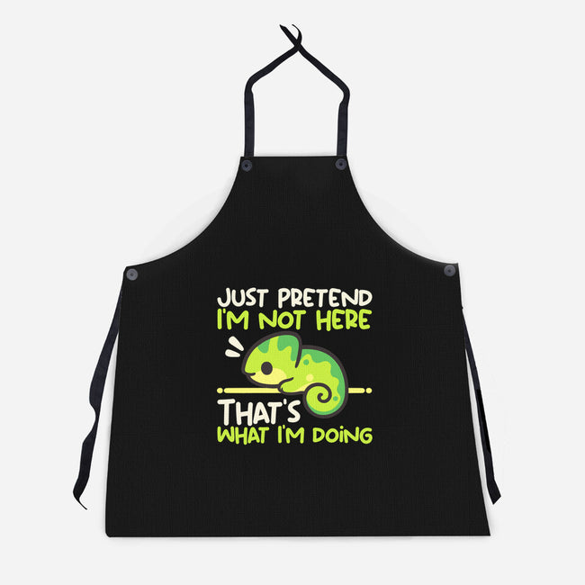 Chameleon Not Here-Unisex-Kitchen-Apron-NemiMakeit