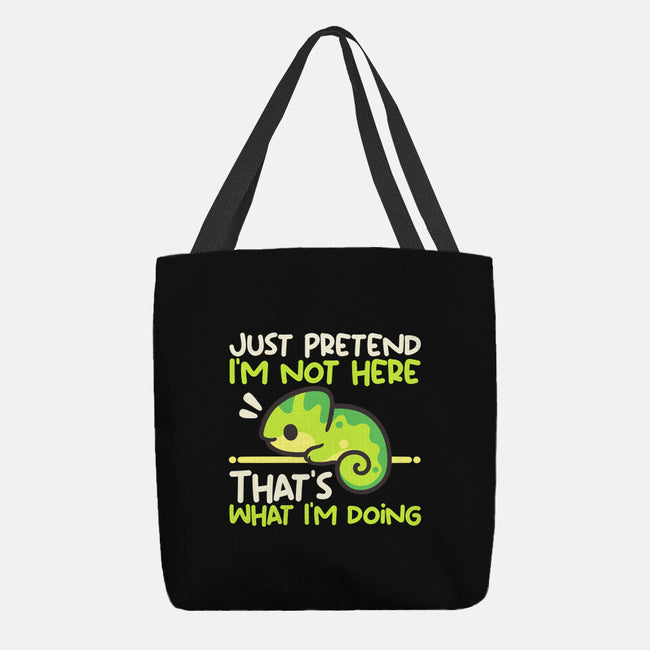 Chameleon Not Here-None-Basic Tote-Bag-NemiMakeit