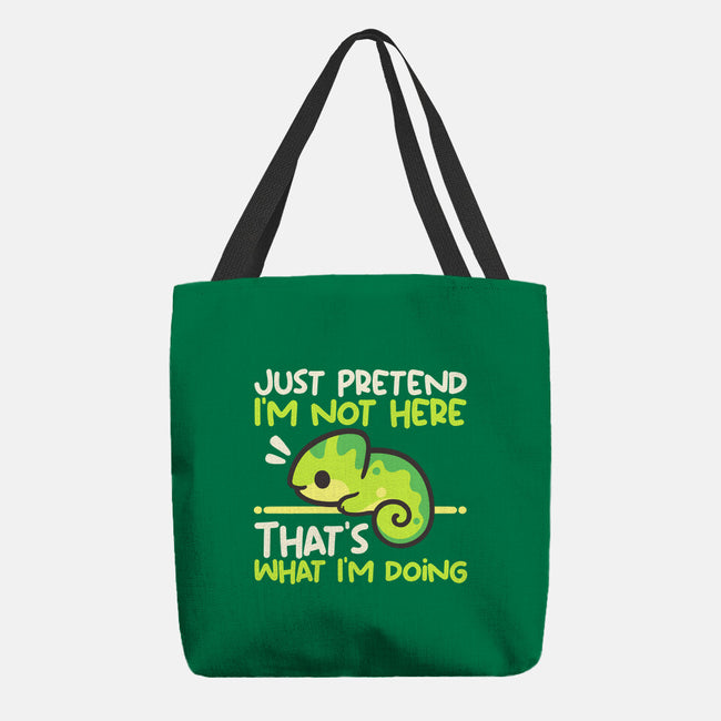 Chameleon Not Here-None-Basic Tote-Bag-NemiMakeit