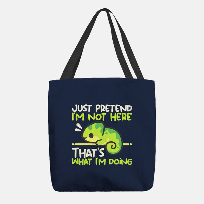 Chameleon Not Here-None-Basic Tote-Bag-NemiMakeit