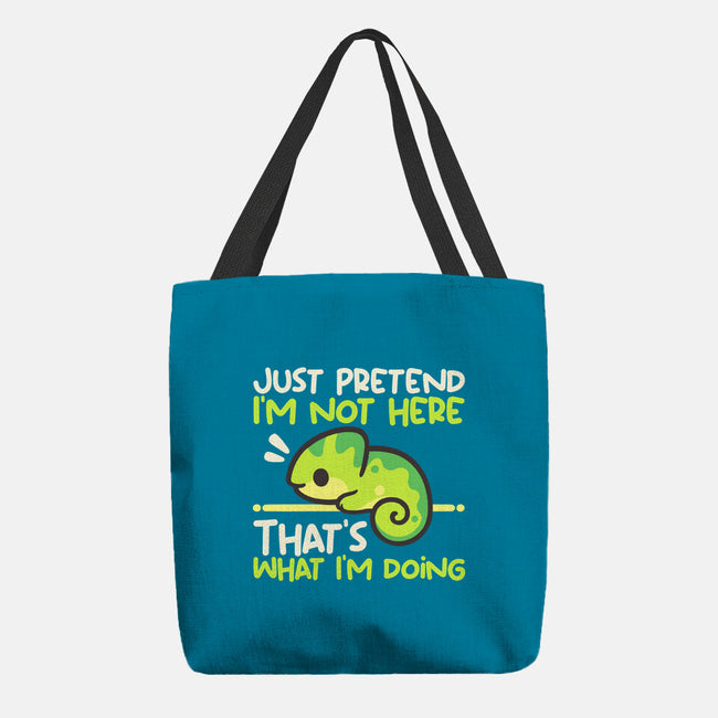 Chameleon Not Here-None-Basic Tote-Bag-NemiMakeit
