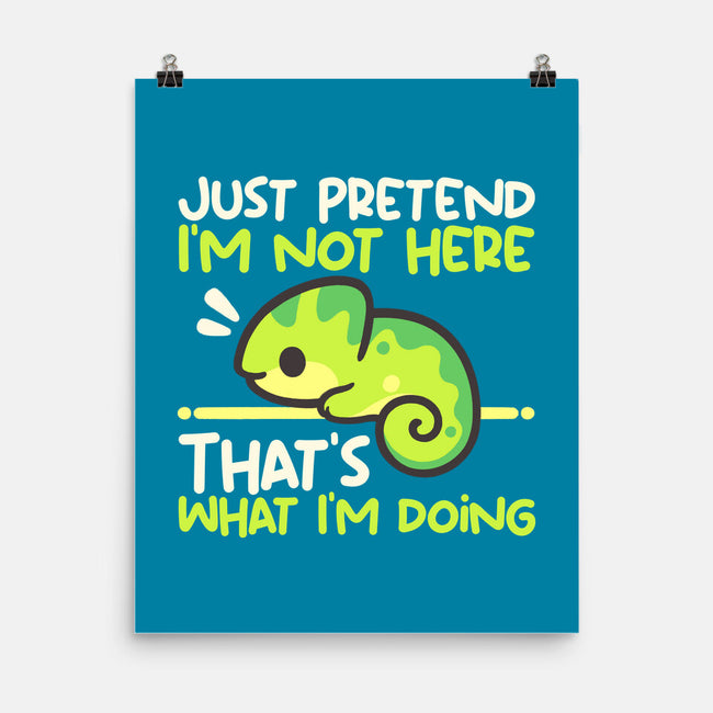 Chameleon Not Here-None-Matte-Poster-NemiMakeit