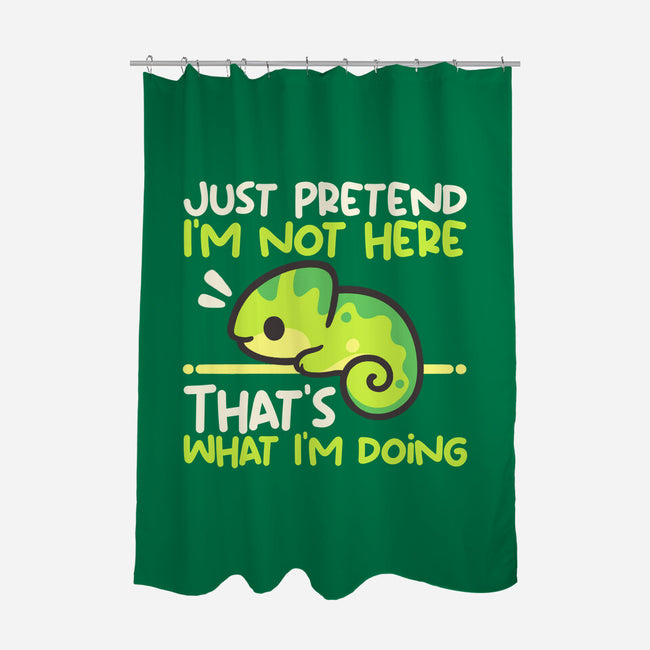 Chameleon Not Here-None-Polyester-Shower Curtain-NemiMakeit