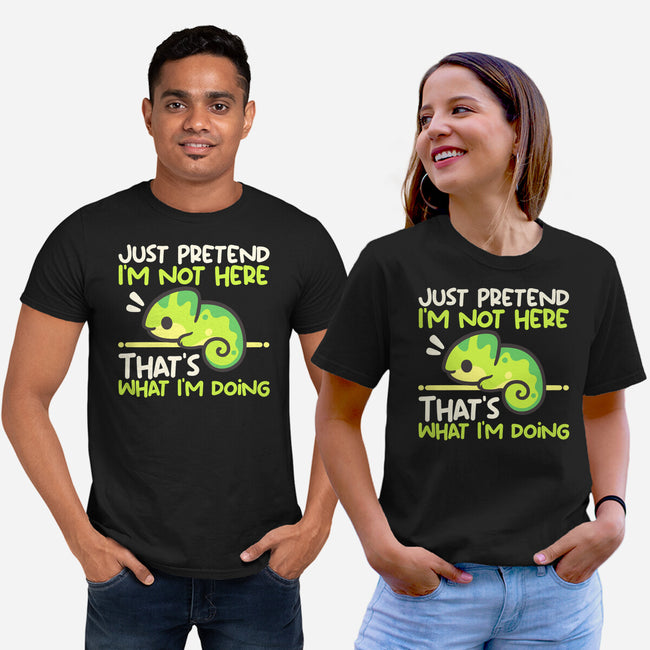 Chameleon Not Here-Unisex-Basic-Tee-NemiMakeit