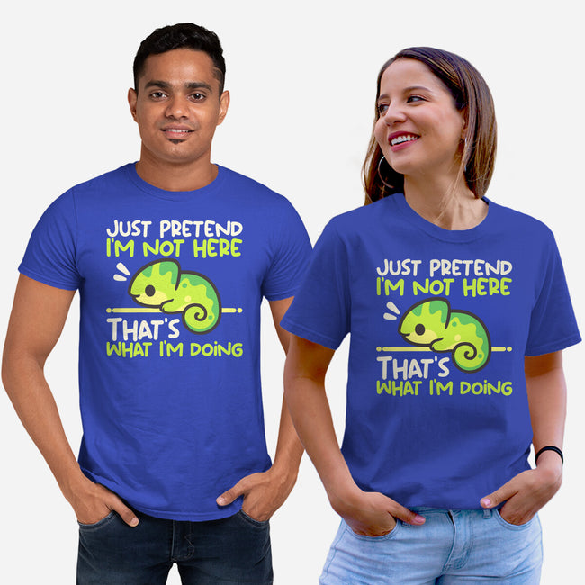 Chameleon Not Here-Unisex-Basic-Tee-NemiMakeit