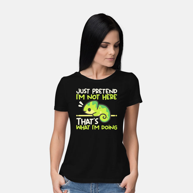 Chameleon Not Here-Womens-Basic-Tee-NemiMakeit
