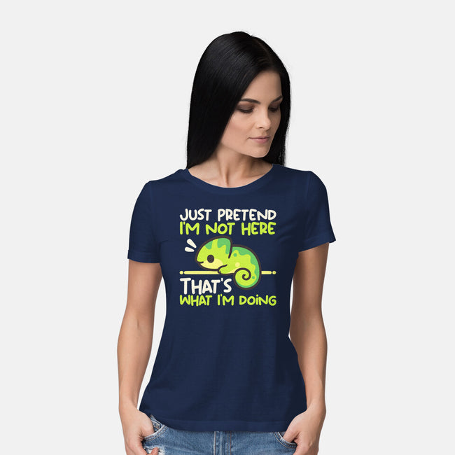Chameleon Not Here-Womens-Basic-Tee-NemiMakeit