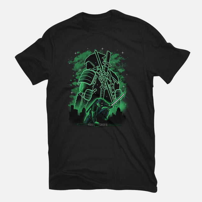 Last Ronin Shadow Line-Art-Womens-Fitted-Tee-Astrobot Invention