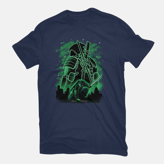 Last Ronin Shadow Line-Art-Womens-Fitted-Tee-Astrobot Invention