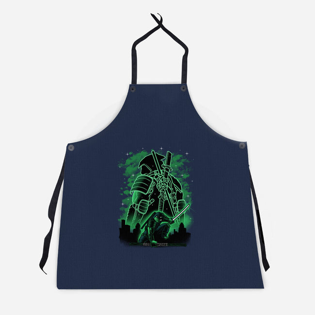 Last Ronin Shadow Line-Art-Unisex-Kitchen-Apron-Astrobot Invention