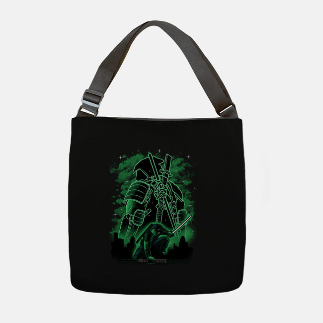 Last Ronin Shadow Line-Art-None-Adjustable Tote-Bag-Astrobot Invention