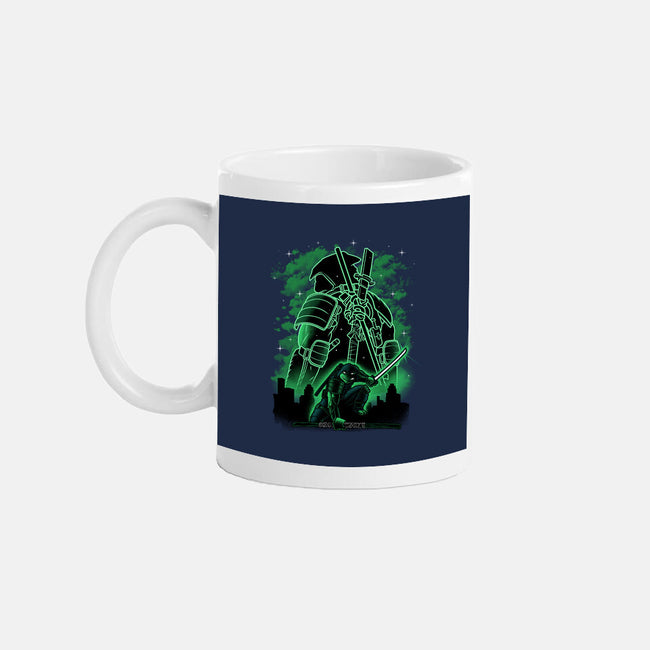 Last Ronin Shadow Line-Art-None-Mug-Drinkware-Astrobot Invention