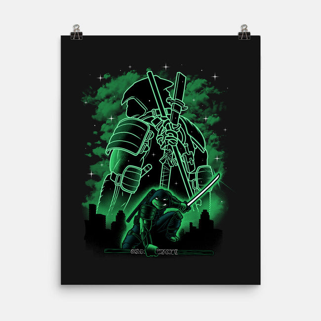 Last Ronin Shadow Line-Art-None-Matte-Poster-Astrobot Invention