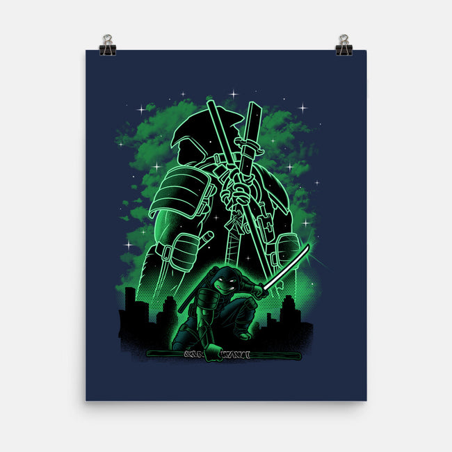 Last Ronin Shadow Line-Art-None-Matte-Poster-Astrobot Invention