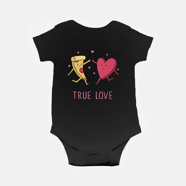 True Pizza Love-Baby-Basic-Onesie-brunopires