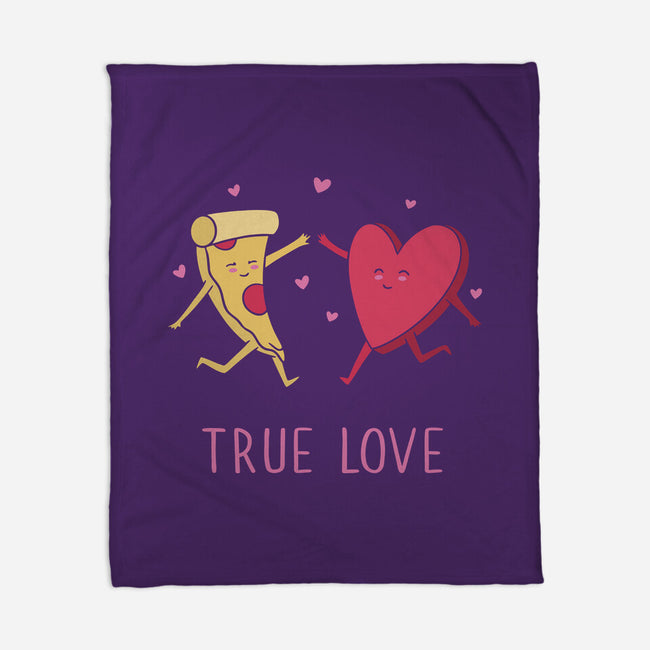 True Pizza Love-None-Fleece-Blanket-brunopires