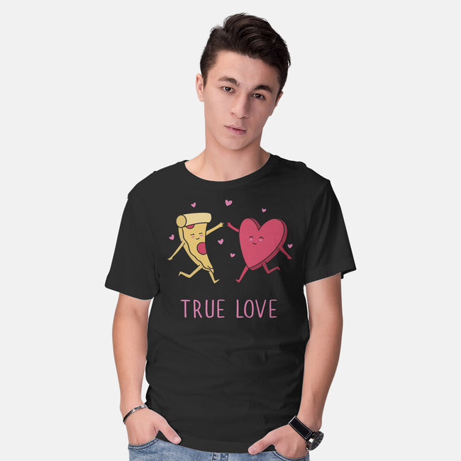 True Pizza Love-Mens-Basic-Tee-brunopires
