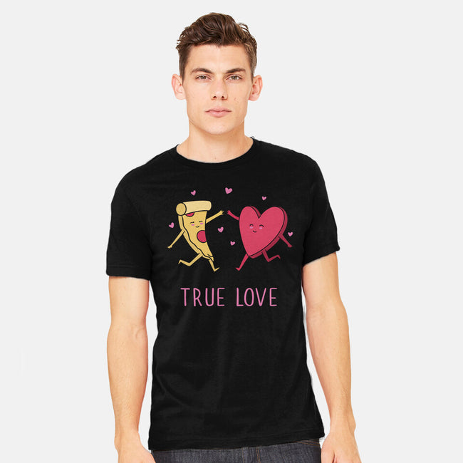 True Pizza Love-Mens-Heavyweight-Tee-brunopires