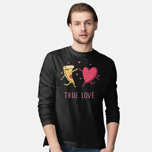 True Pizza Love-Mens-Long Sleeved-Tee-brunopires
