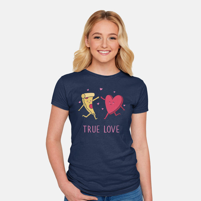 True Pizza Love-Womens-Fitted-Tee-brunopires