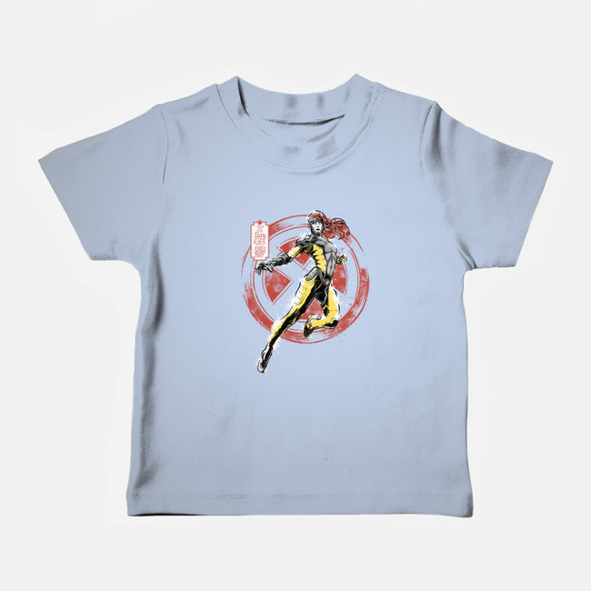Psychic Phoenix Sumi-E-Baby-Basic-Tee-Astrobot Invention