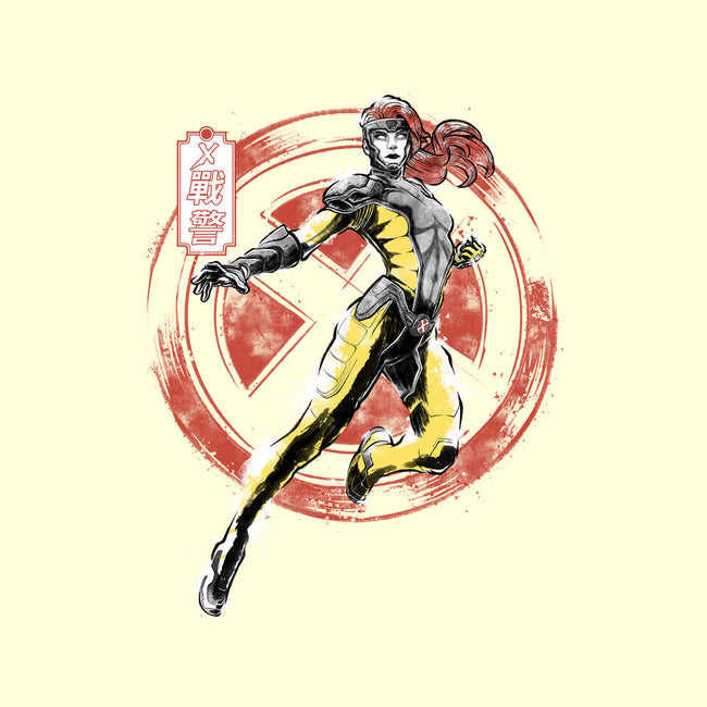 Psychic Phoenix Sumi-E-None-Fleece-Blanket-Astrobot Invention