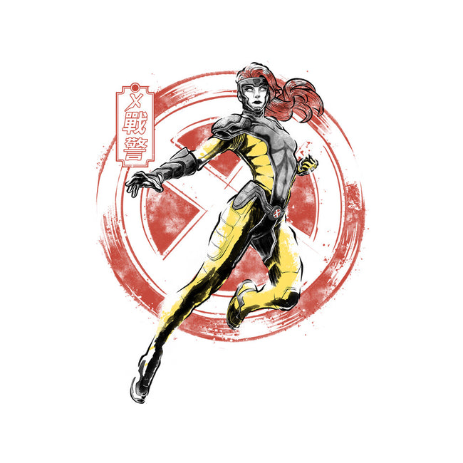 Psychic Phoenix Sumi-E-Unisex-Basic-Tee-Astrobot Invention