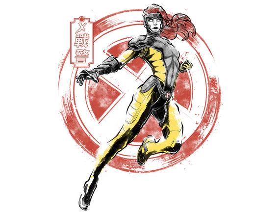 Psychic Phoenix Sumi-E