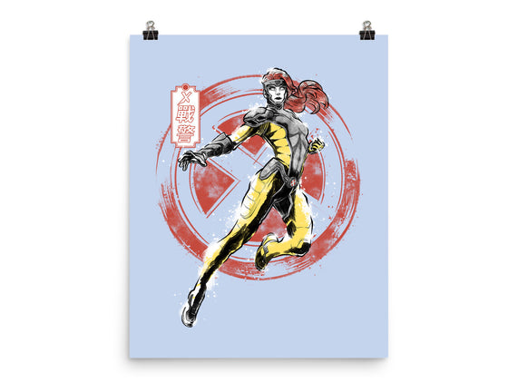 Psychic Phoenix Sumi-E