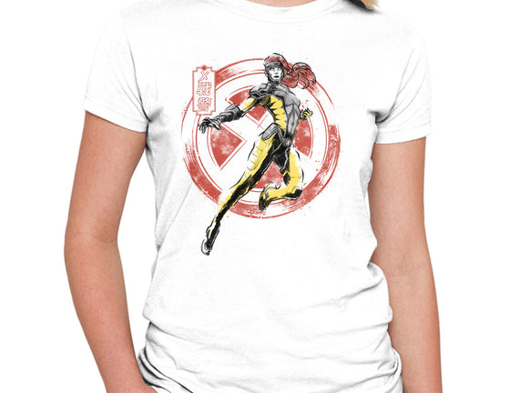 Psychic Phoenix Sumi-E