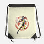 Psychic Phoenix Sumi-E-None-Drawstring-Bag-Astrobot Invention