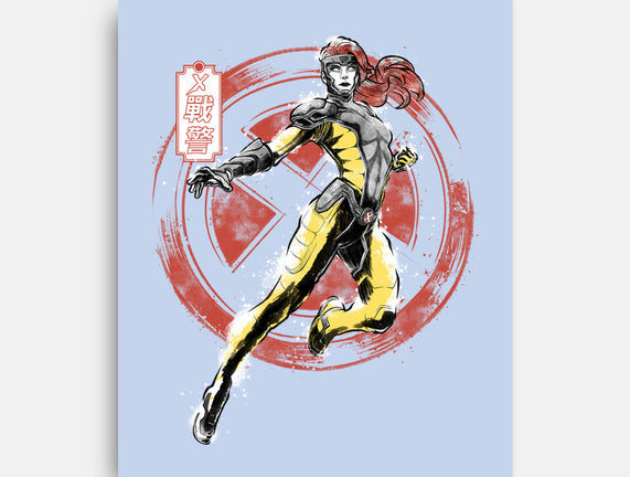 Psychic Phoenix Sumi-E