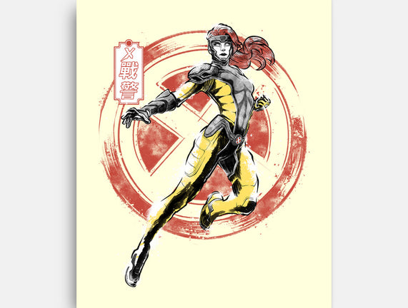 Psychic Phoenix Sumi-E