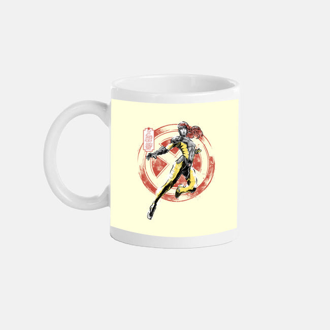 Psychic Phoenix Sumi-E-None-Mug-Drinkware-Astrobot Invention