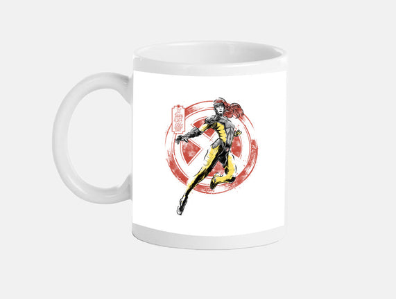 Psychic Phoenix Sumi-E