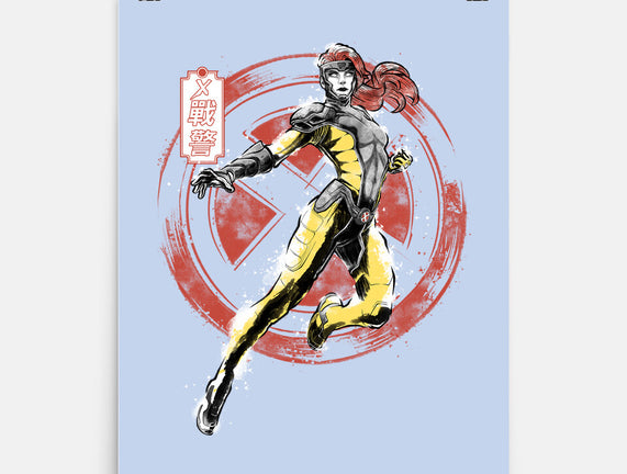 Psychic Phoenix Sumi-E