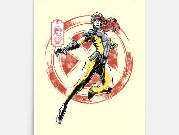 Psychic Phoenix Sumi-E