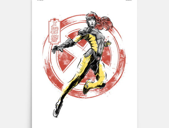 Psychic Phoenix Sumi-E