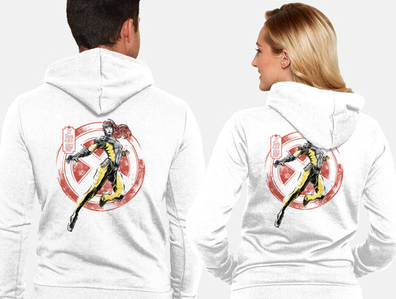 Psychic Phoenix Sumi-E