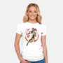 Psychic Phoenix Sumi-E-Womens-Fitted-Tee-Astrobot Invention