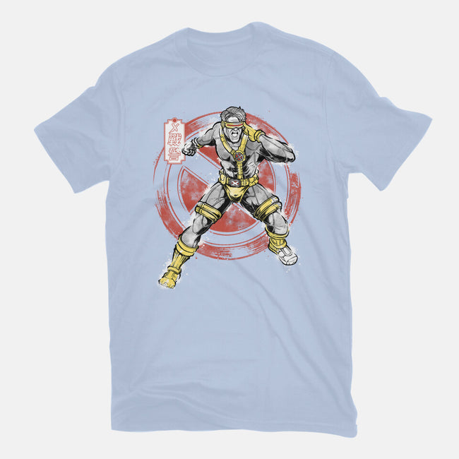Beam Master Sumi-E-Womens-Fitted-Tee-Astrobot Invention