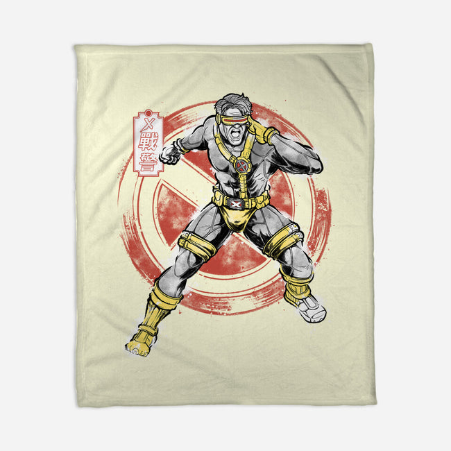 Beam Master Sumi-E-None-Fleece-Blanket-Astrobot Invention